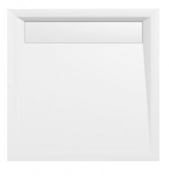 POLYSAN COVER - ARENA sprchová vanička z litého mramoru se záklopem, čtverec 90x90cm, bílá
