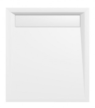 POLYSAN COVER - VARESA sprchová vanička z litého mramoru se záklopem, obdélník 90x80cm, bílá