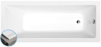 POLYSAN  - NOEMI SLIM obdélníková vana 160x70x39cm, bílá