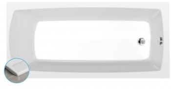 POLYSAN Lily - LILY SLIM obdélníková vana 140x70x39cm, bílá
