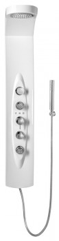 POLYSAN Mola - MOLA termostatický sprchový panel rohový 210x1300mm, bílá