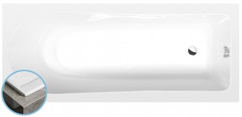 POLYSAN  - LISA SLIM obdélníková vana 150x70x47cm, bílá