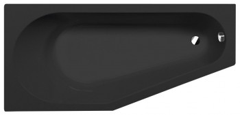 POLYSAN Tigra - TIGRA L asymetrická vana 170x80x46cm, černá mat