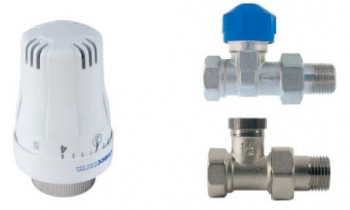 Conecterm  - Set Klasik Přímý (termostatický ventil + uzavíratelné šroubení šroubení + termostatická hlavice)