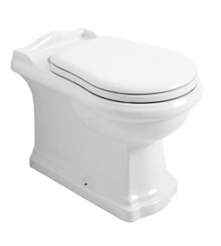Sapho RETRO KERASAN - RETRO WC mísa stojící, 39x61cm, spodní/zadní odpad, bílá