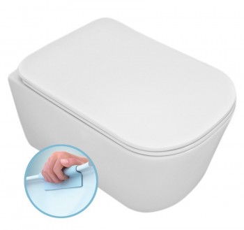 Sapho TRIBECA - TRIBECA závěsná WC mísa, Rimless, 35x54cm, bílá