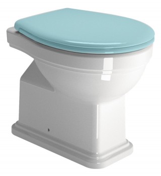 Sapho Classic - CLASSIC WC mísa stojící, 37x54cm, zadní odpad, bílá ExtraGlaze