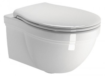 Sapho Classic - CLASSIC závěsná WC mísa, 37x55cm, bílá ExtraGlaze