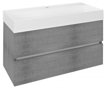Sapho ODETTA - ODETTA umyvadlová skříňka 95x50x43,5cm, dub stříbrný