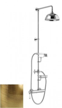 Sapho VIENNA - VIENNA sprchový sloup s pákovou baterií, mýdlenka, 1267mm, bronz