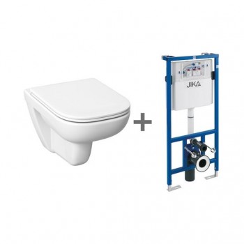 Jika DEEP - Set podomítkovývého modulu, závěsného WC rimless, DualFlush