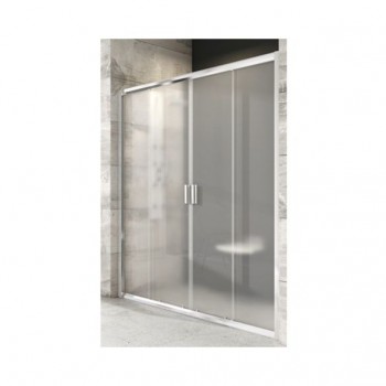 Ravak Blix - Sprchové dveře čtyřdílné 120 cm, BLDP4-120, bright alu/Grape