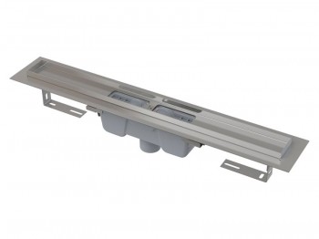 Alcadrain Pro více sérií - Podlahový žlab 550 mm s okrajem pro perforovaný rošt