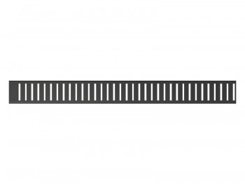 Alcadrain Pure - Rošt pro liniový podlahový žlab 105 cm, černá mat