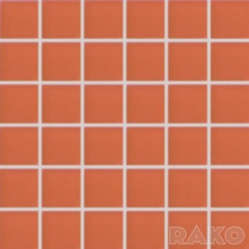 Rako Fashion - mozaika 30x30 cm, oranžová mat
