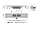 Alcadrain Professional Low - Podlahový žlab 300 mm s okrajem pro plný rošt | APZ106-300
