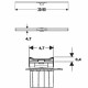 Geberit CleanLine - Nerezový sprchový kanálek, 900 mm, pro tenké obklady | 154.458.00.1