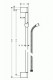 Hansgrohe Unica'Crometta - Sprchová tyč Crometta 90 cm se sprchovou hadicí 27614000 |