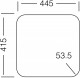 Sinks  - Dřez nerezový COMPACT 435 M 0,5mm matný, 435x465 mm | STSCMM4354655M