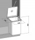 Sinks  - Odpadkový košEPE 40 1x13l | EK9101