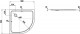 Laufen Platina - Sprchová vanička 90x90 cm, čtvrtkruh, R55 | H2150080000401